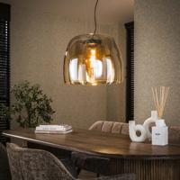 LifestyleFurn Hanglamp 'Rift' Amber glas, 48cm