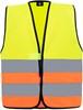 Korntex KX100K Kids´ Hi-Vis Functional Safety Vest Aarhus - Yellow/Orange - S (7-12 years)