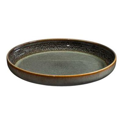 Ontbijtbord Emma - groen - stoneware - Ø22 cm - Leen Bakker