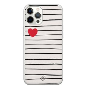 iPhone 12 Pro Max siliconen hoesje - Heart queen