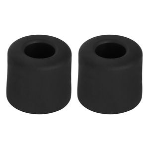 Deurbuffer - 2x - deurstopper - zwart - rubber - 30 x 25 mm - schroefbevestiging