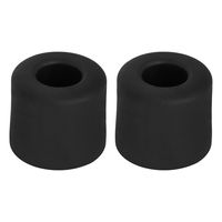 Deurbuffer - 2x - deurstopper - zwart - rubber - 30 x 25 mm - schroefbevestiging - thumbnail