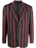 Versace blazer à imprimé Regimental Stripes - Rouge