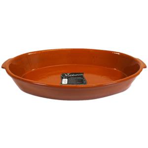 Concorde Tapas ovenschaal/serveerschaal - ovaal - terracotta - 7 liter - 41 x 26 x 7 cm