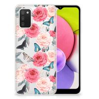 Samsung Galaxy A03S TPU Case Butterfly Roses