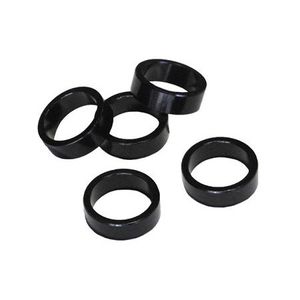 VWP balhoofdtussenring spacer alu 10mm 1" zwart p/5