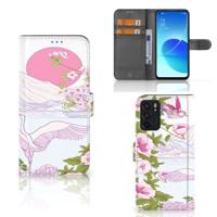 OPPO Reno6 5G | Telefoonhoesje | Met pasjeshouder | Bird Standing