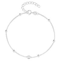 Elenza 925 Sterling Zilveren Armband met Kristallen Accenten