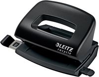Leitz NeXXt Recycle Mini perforator, 10 blad, zwart - thumbnail