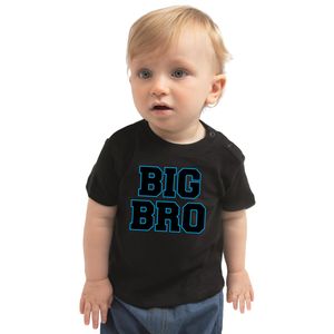 Big bro cadeau t-shirt zwart peuter/ jongen - Aankodiging zwangerschap grote broer