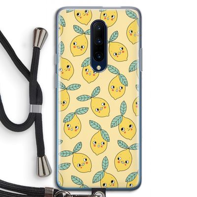 Citroenen: OnePlus 7 Pro Transparant Hoesje met koord