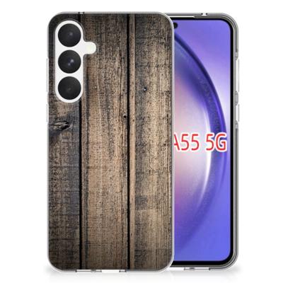 Samsung Galaxy A55 | Bumper Hoesje | Steigerhout