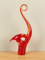 Glasobject rood/oranje, 40 cm, A28