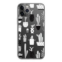 Cactusmotief: iPhone 11 Pro Transparant Hoesje