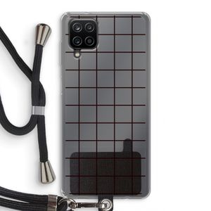 Rooster: Samsung Galaxy A12 Transparant Hoesje met koord