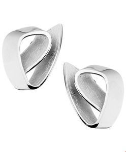 Oorknoppen Scratch zilver 20 mm x 16.5 mm