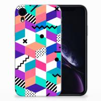 Apple iPhone Xr | TPU Hoesje | Blokken Kleurrijk