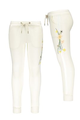 Like Flo Meisjes broek geborduurd - Off white