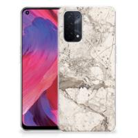 OPPO A93 5G | TPU | Siliconen hoesje | Marmer Beige