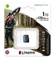 Kingston Technology 1TB microSDXC Canvas Go Plus 170R A2 U3 V30 enkel pakket zonder ADP - thumbnail