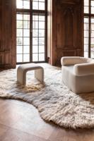 Layered - Vloerkleed Residue Shaggy Wool Rug Bone White - 235x350 cm
