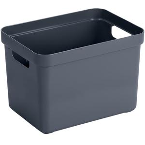 Sunware Opbergbox Sigma - kunststof - donkerblauw - 18 liter - Opbergbakken/opbergers