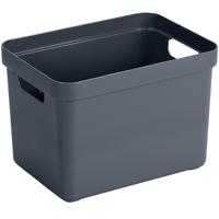 Sunware Opbergbox Sigma - kunststof - donkerblauw - 18 liter - Opbergbakken/opbergers Sunware Opbergbox Sigma - kunststof - donkerblauw - 18 liter - Opbergbakken/opbergers