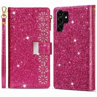 Starlight Series Samsung Galaxy S23 Ultra 5G Portemonnee Hoesje - Rosa - thumbnail