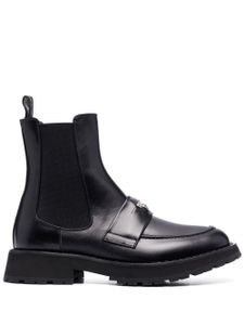 Alexander McQueen bottines chelsea en cuir - Noir