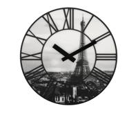 NeXtime NE-3004 Wandklok Dia. 39 Cm, Plastic, 3D, Grijs, 'La Ville' NeXtime NE-3004 Wandklok Dia. 39 Cm, Plastic, 3D, Grijs, 'La Ville'