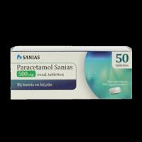 Sanias Paracetamol 500mg oval 50 Stuks