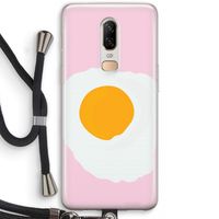 Sunny side up: OnePlus 6 Transparant Hoesje met koord