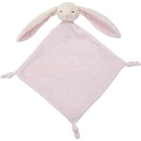 Nature Planet pluche knuffeldoekje/tuttel Konijn - roze - 40 x 40 cm - Baby knuffels