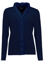 Bloomings - Navy Blouse plisse - Maat XXL