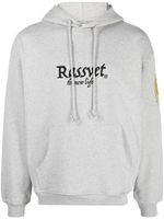 RASSVET hoodie en coton à design chiné - Gris