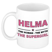 Helma cadeau mok - Woman Myth Supergirl - naam koffiemok - 300 ml - collega - moederdag