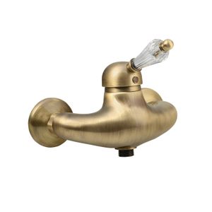 Opbouw Douchekraan Sapho Kirké Mengkraan Retro Kristal 1-hendel Brons Sapho