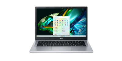 Acer Aspire 3 A314-36P-3772 Intel Core i3 N-series i3-N305 Laptop 35,6 cm (14") Full HD 8 GB LPDDR5-SDRAM 256 GB SSD Wi-Fi 6 (802.11ax) Windows 11 Home Zilver Nieuw Repack/Herverpakte