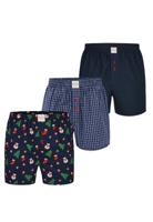 Phil & Co Phil & Co Heren Wijde Boxershorts Kerst Multipack 3-Pack