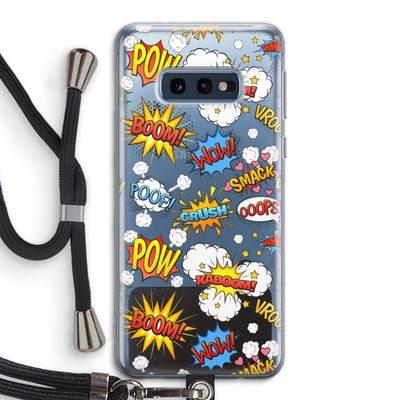 Pow Smack: Samsung Galaxy S10e Transparant Hoesje met koord