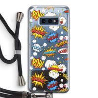 Pow Smack: Samsung Galaxy S10e Transparant Hoesje met koord