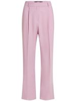 Karl Lagerfeld pantalon en laine mélangée à coupe droite - Rose - thumbnail