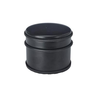 Deurstopper - rond - RVS - mat zwart - 9 x 9 x 7.5 cm - 1 kilo gewicht