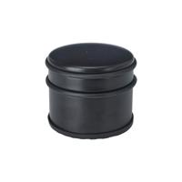 Deurstopper - rond - RVS - mat zwart - 9 x 9 x 7.5 cm - 1 kilo gewicht