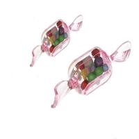 10 STKS/set transparante creatieve snoep vak kleine snoep-vormige mini plastic doos (helder roze) 10 STKS/set transparante creatieve snoep vak kleine snoep-vormige mini plastic doos (helder roze)