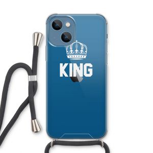 King zwart: iPhone 13 Transparant Hoesje met koord