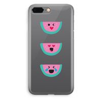 Smiley watermeloen: iPhone 8 Plus Transparant Hoesje