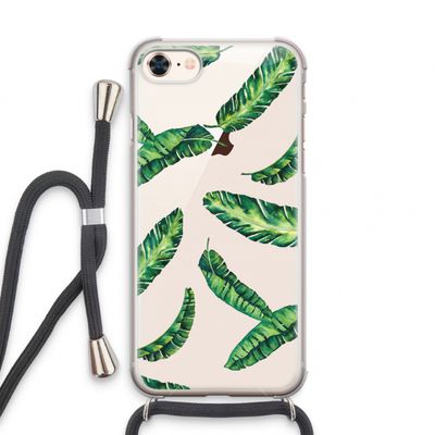 Lange bladeren: iPhone 7 Transparant Hoesje met koord