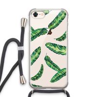 Lange bladeren: iPhone 7 Transparant Hoesje met koord