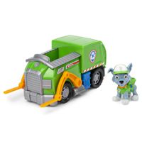 PAW Patrol - Rocky - Vuilniswagen - Speelgoedvoertuig met actiefiguur - thumbnail